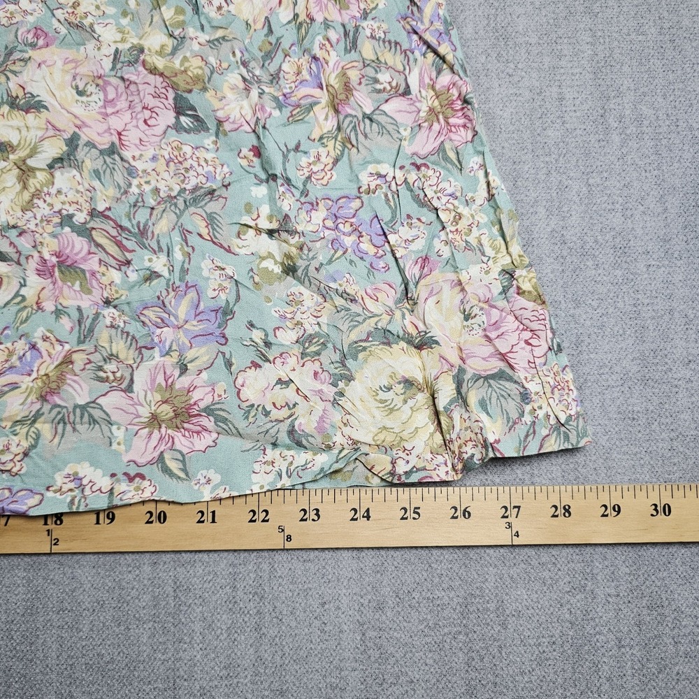 Vintage Agenda USA Women's Floral Midi Romantic Pocket Skirt Size 8 - Picture 13 of 14